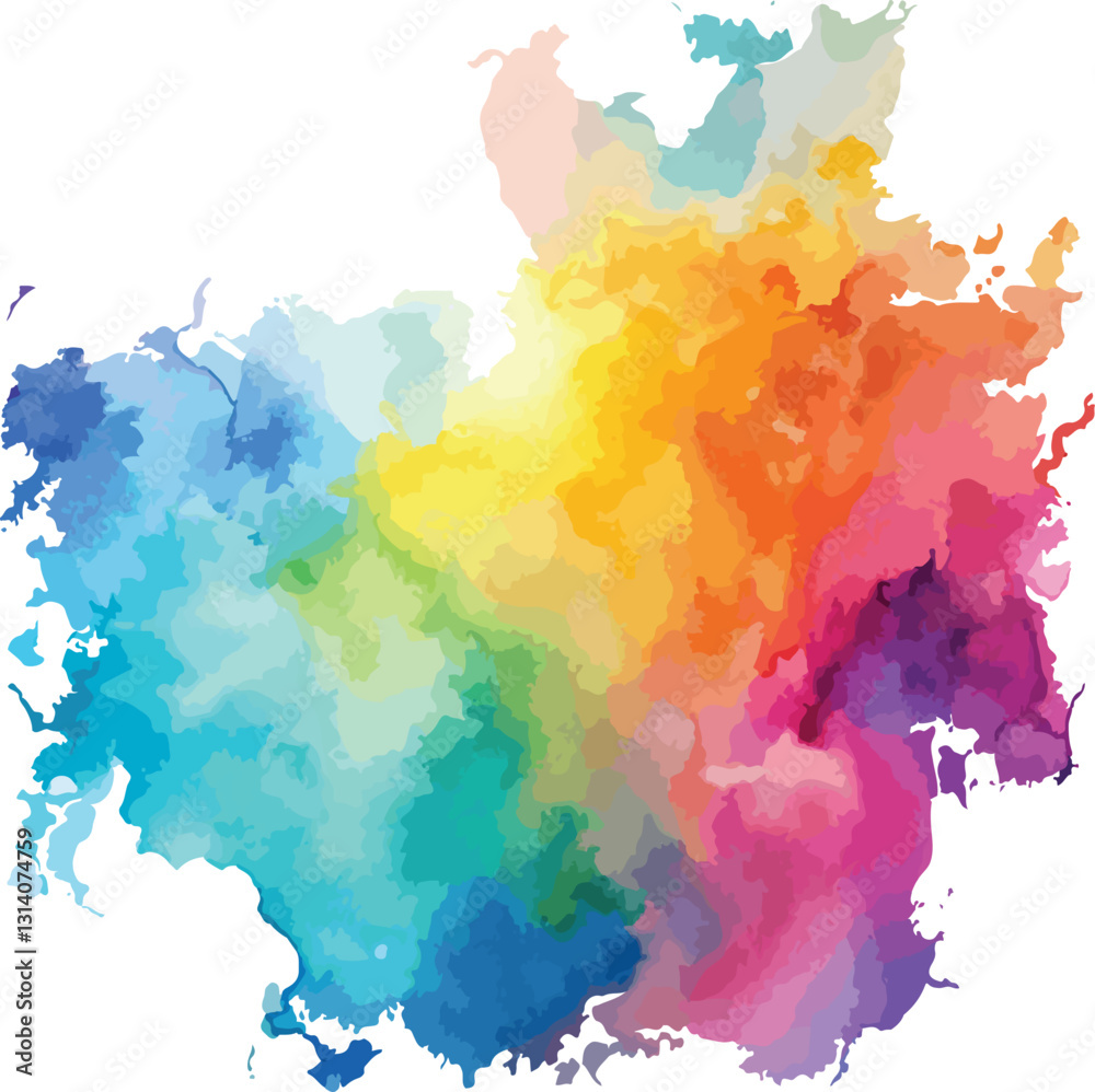 Naklejka premium colorful watercolor background