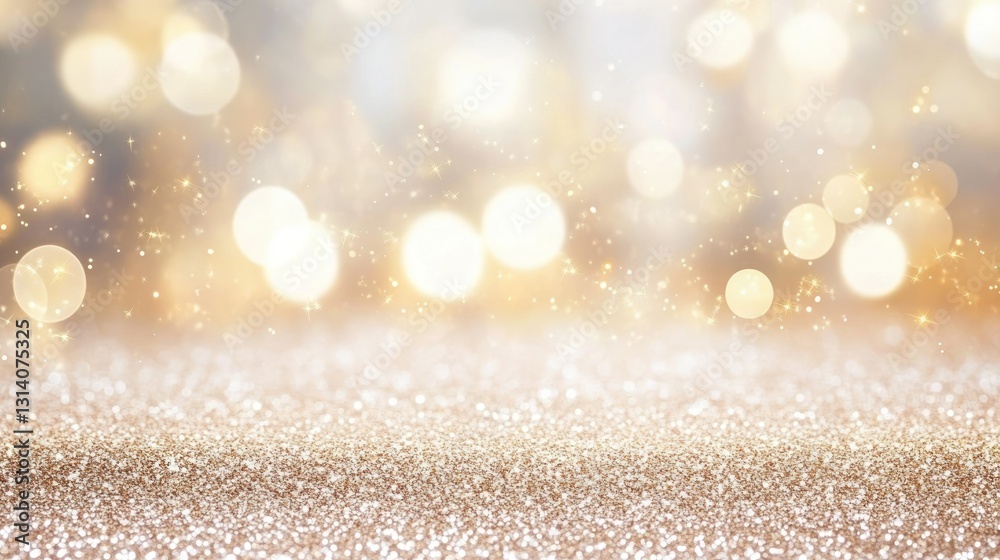 Elegant sparkling background featuring glitter and glowing bokeh lights Elegant sparkling background featuring glitter and glowing bokeh lights