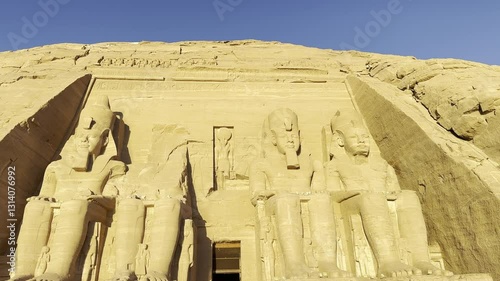 Visit the iconic Famous Temple of Ramses in Abu Simbel, Egypt, along the Nile River. Witness the grandeur of this ancient monument and its historical significance.