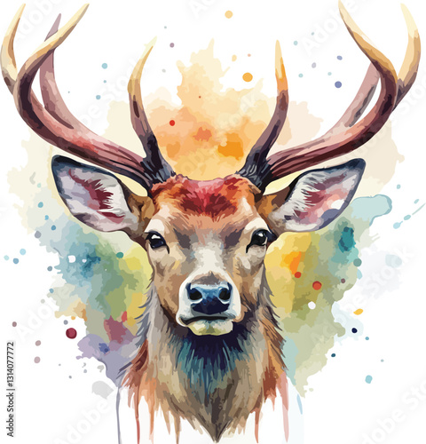 deer head vector illustration