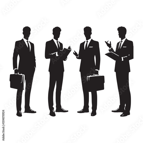 Fearless Litigator Lawyer silhouette, fighting fiercely in court - Lawyer illustration - Minimalist Lawyer vector - Profession silhouette
