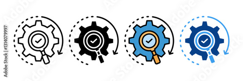 Diligence  Icon Element For Design