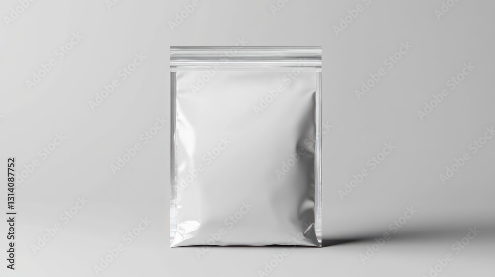 Isolated White Blank Plastic Package With Zip Seal Isolated On White Background Studio Shot Isolated White Blank Plastic Package With Zip Seal Isolated On White Background Studio Shot