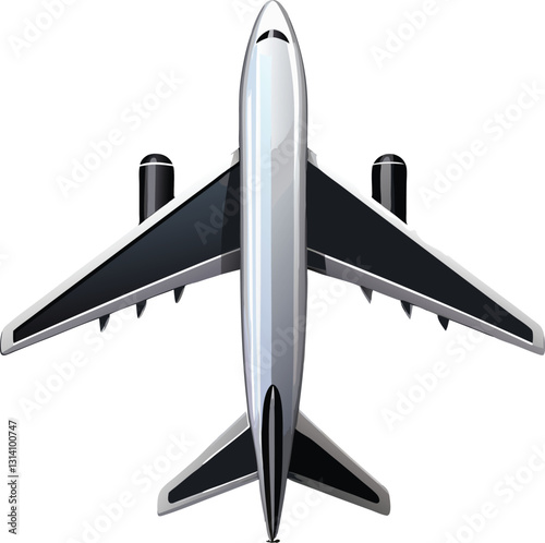 vector illustration of airplane