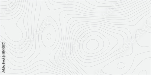  Highly Stylized and Seamlessly Repeating Topographic Contour Map Incorporating Abstract Wave Motifs and Detailed Grid Structures
