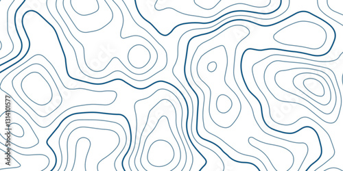  Highly Detailed Abstract Wave Curve Topo Grid Map with Complex Geographic Contour Line Patterns for Advanced Mapping Designs