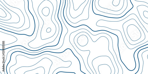  Highly Detailed Abstract Wave Curve Topo Grid Map with Complex Geographic Contour Line Patterns for Advanced Mapping Designs