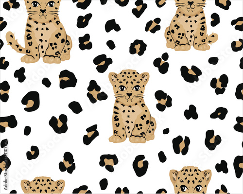 exotic leopard seamless pattern