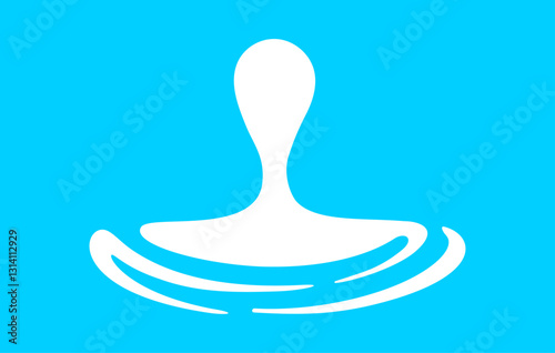 milk drop, milky splashing, milk simple shape, milk waves, milk splashes for advertising dairy products