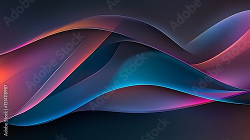 Wallpaper Mural Vibrant Abstract Wave Design Background Torontodigital.ca