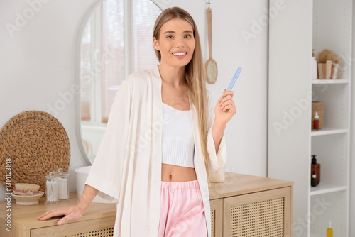 Young beautiful woman with ...