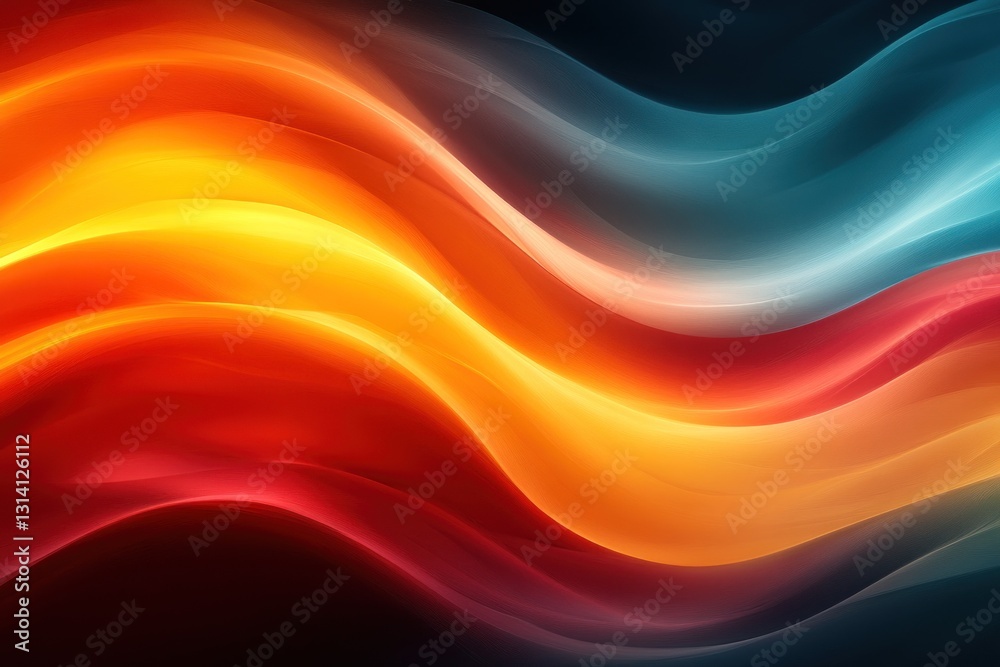 Abstract wavy lines of vibrant colors, dynamic background design Abstract wavy lines of vibrant colors, dynamic background design