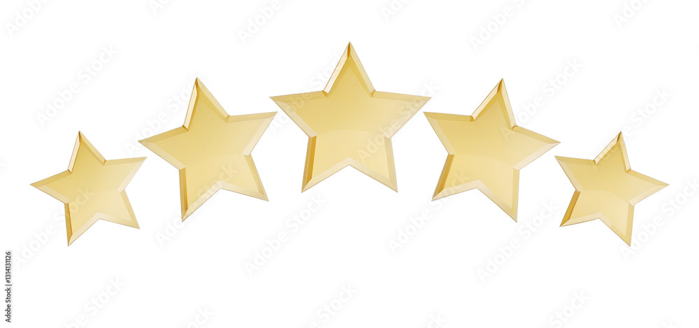 Obraz premium Five Golden Stars