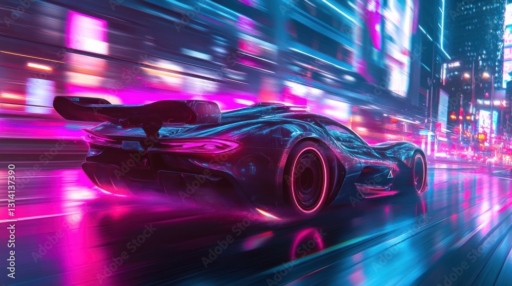 Neon Nights: Cyberpunk Speedster Neon Nights: Cyberpunk Speedster