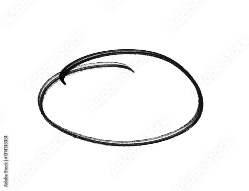 Black Hand drawn marker red circles round set. Doodle round shapes. Crayon circle highlight, freehand ovals doodle. Chalk pencil ellipse frames, round shapes in sketch style. png background 