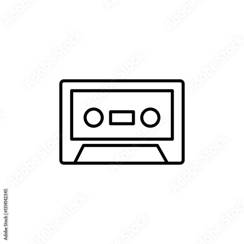 Cassette line icon