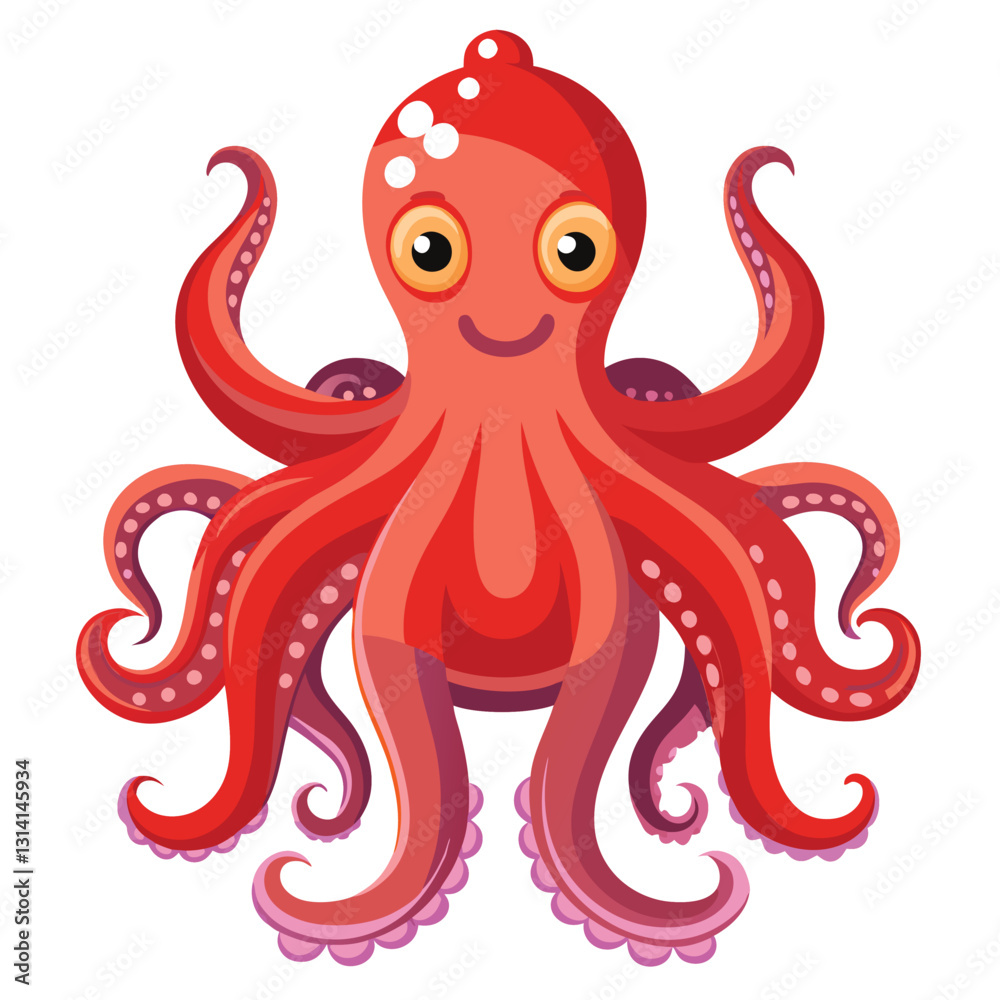 octopus vector image on white background octopus vector image on white background