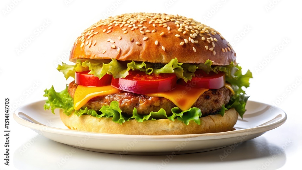 Savor the juicy sesame burger; fast food perfection captured. Crave-worthy restaurant menu image. Savor the juicy sesame burger; fast food perfection captured. Crave-worthy restaurant menu image.