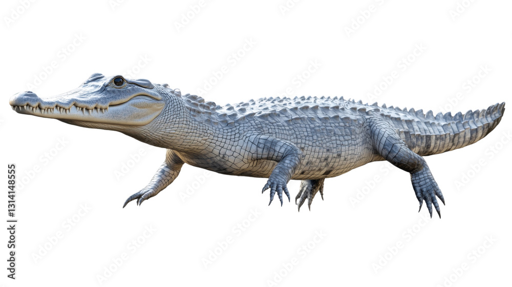 Fototapeta premium crocodile isolated on white background