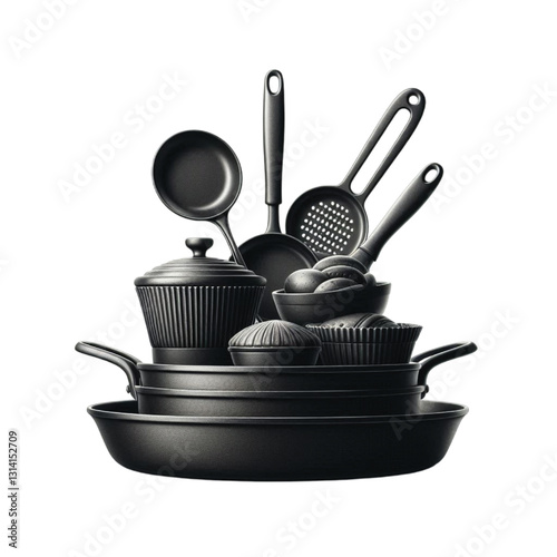 set of kitchen utensils