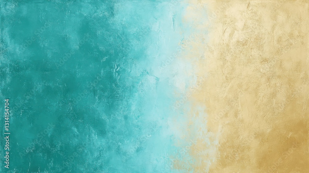 An abstract textural artwork showing blue and golden color gradients An abstract textural artwork showing blue and golden color gradients