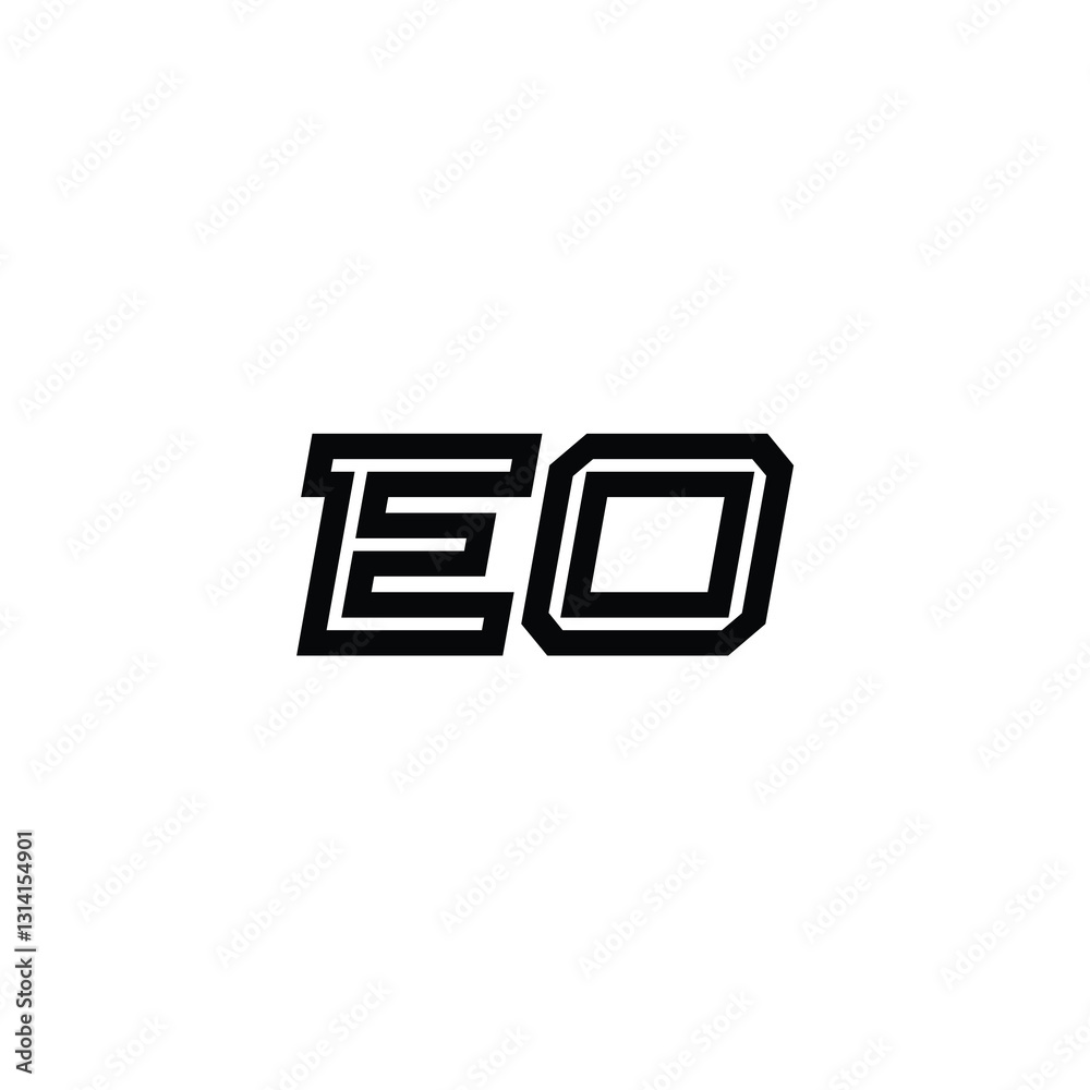 EO monogram logo design letter text name symbol monochrome logotype alphabet character simple logo EO monogram logo design letter text name symbol monochrome logotype alphabet character simple logo