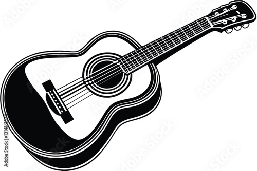 acoustic guitar vector