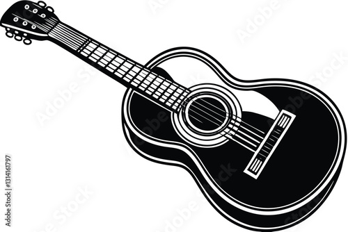 acoustic guitar vector