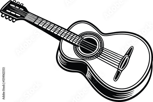 acoustic guitar vector