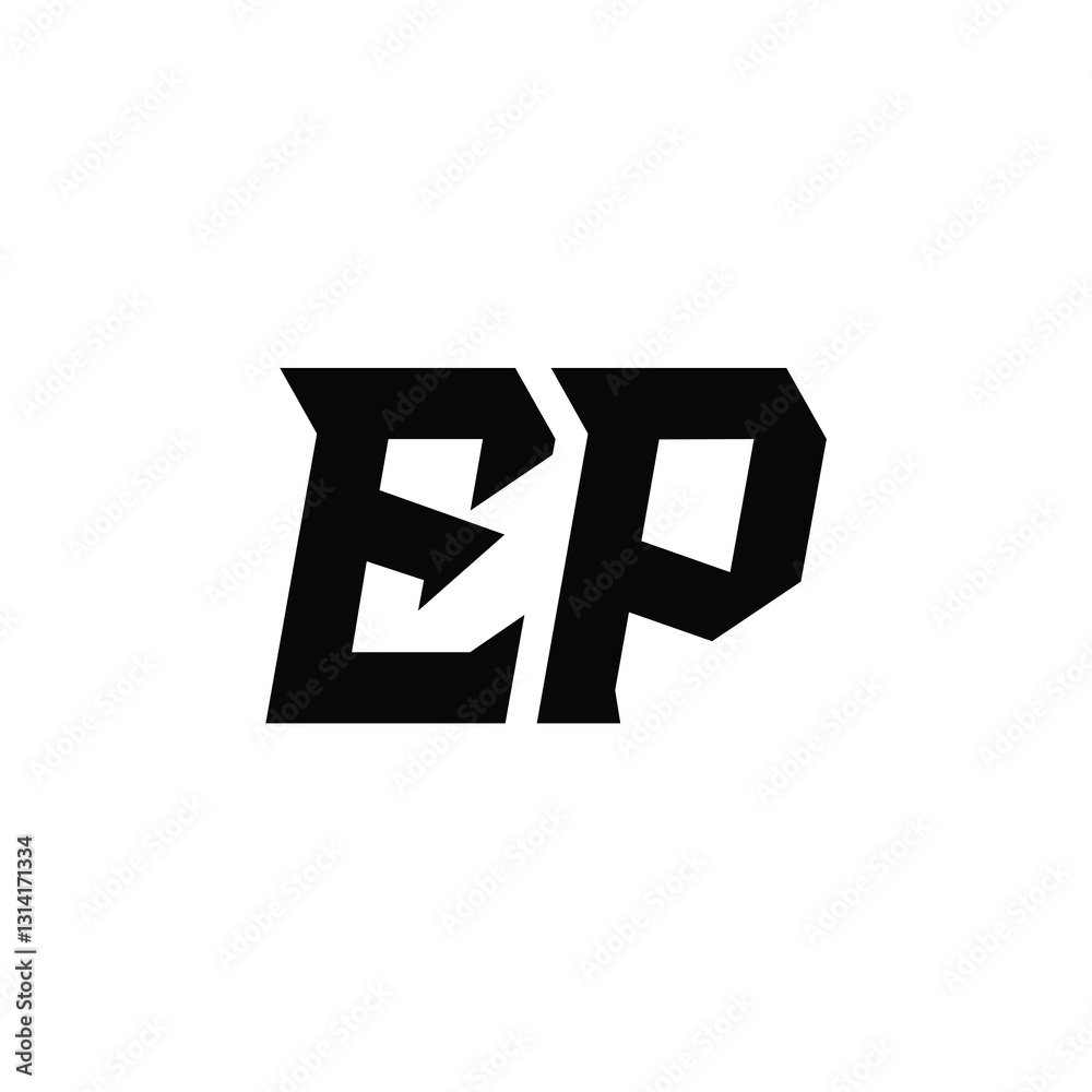 EP monogram logo design letter text name symbol monochrome logotype alphabet character simple logo EP monogram logo design letter text name symbol monochrome logotype alphabet character simple logo