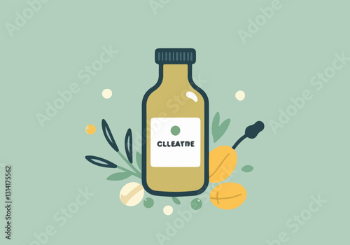 Vector Illustrations for World Homeopathy Day – Herbal Remedies, Homeopathic Bottles, Natural Healing, Icon Designs for Social Media, T-Shirts, Stickers, Posters, Print Cards & Animated GIFs