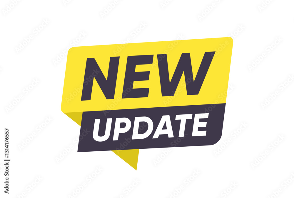 New Update banner sign badge vector design New Update banner sign badge vector design