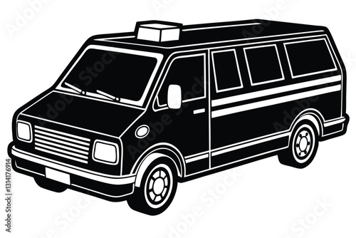 Ambulance Emergency Car Icon in Flat Style Vector Illustration