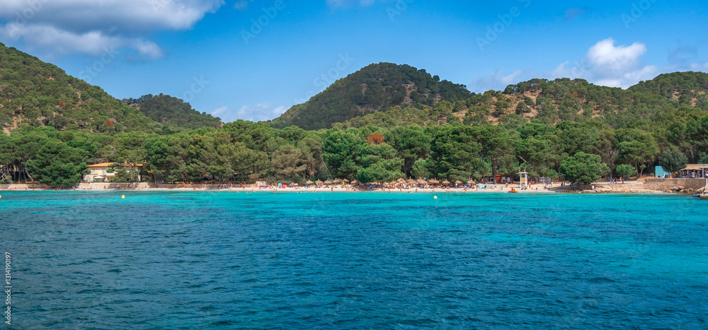 Formentor Beach, Blue Flag Beach, Formentor Peninsula, Pollensa Bay, Comarca Sierra de Tramuntana, Mediterranean Sea, Mallorca, Islas Baleares, Spain, Europe Formentor Beach, Blue Flag Beach, Formentor Peninsula, Pollensa Bay, Comarca Sierra de Tramuntana, Mediterranean Sea, Mallorca, Islas Baleares, Spain, Europe