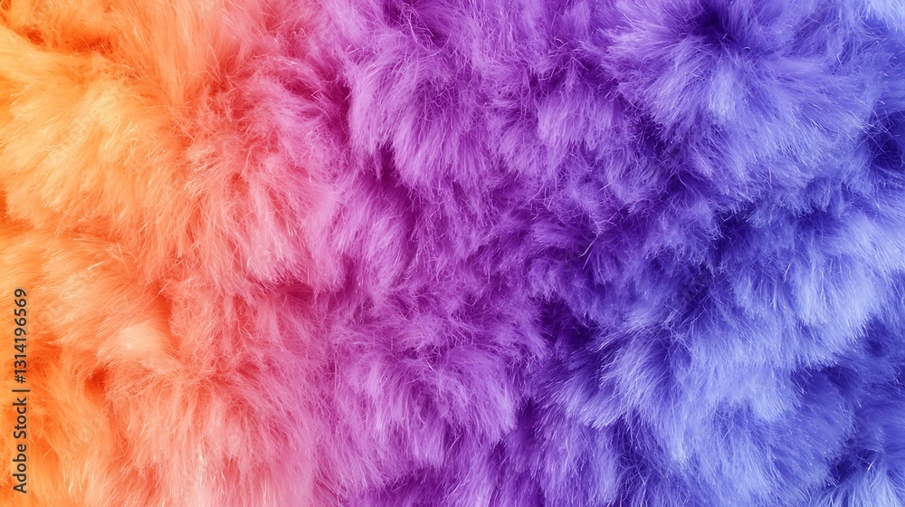 Obraz premium Vibrant Colorful Fur Texture Background