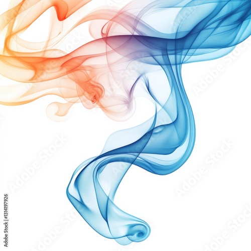 Flowing colors dance through the air abstract background digital art creative studio aesthetic perspective visual harmony