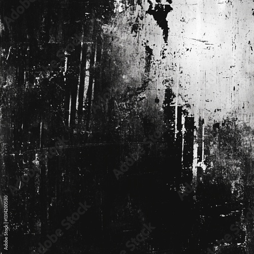 Dark Scratched Texture High Contrast Abstract Grunge Background