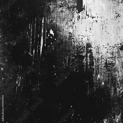 Dark Scratched Texture High Contrast Abstract Grunge Background