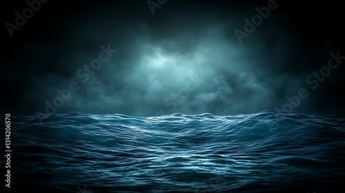 A minimalist professional background featuring a blue gradient transitioning from ice blue to navy, with a faint glow.