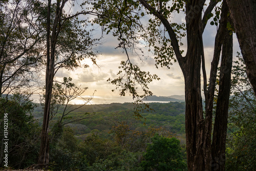 sunrise over the landscape