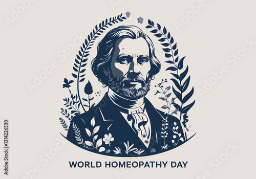 World Homeopathy Day Vector Designs - Herbal Remedies, Homeopathic Bottles, Natural Healing Icons for Social Media, T-Shirts, Stickers, Posters, Print Cards & Animated GIFs