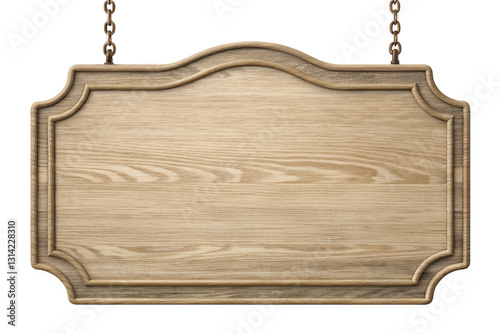 oblong decorative wooden signboard isolated on white background png