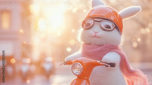 Adorable AI-Generated Bunny Cartoon