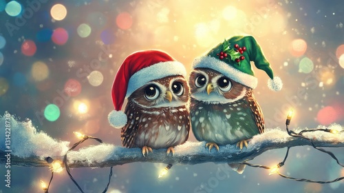 3D Christmas with Adorable Animals