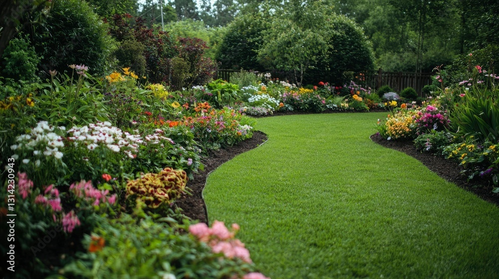 Fototapeta premium Lush garden path