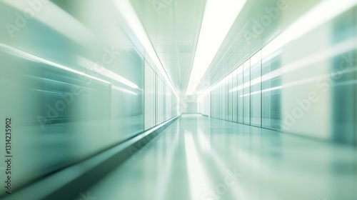 Wallpaper Mural Modern, spacious hallway with clean lines Torontodigital.ca