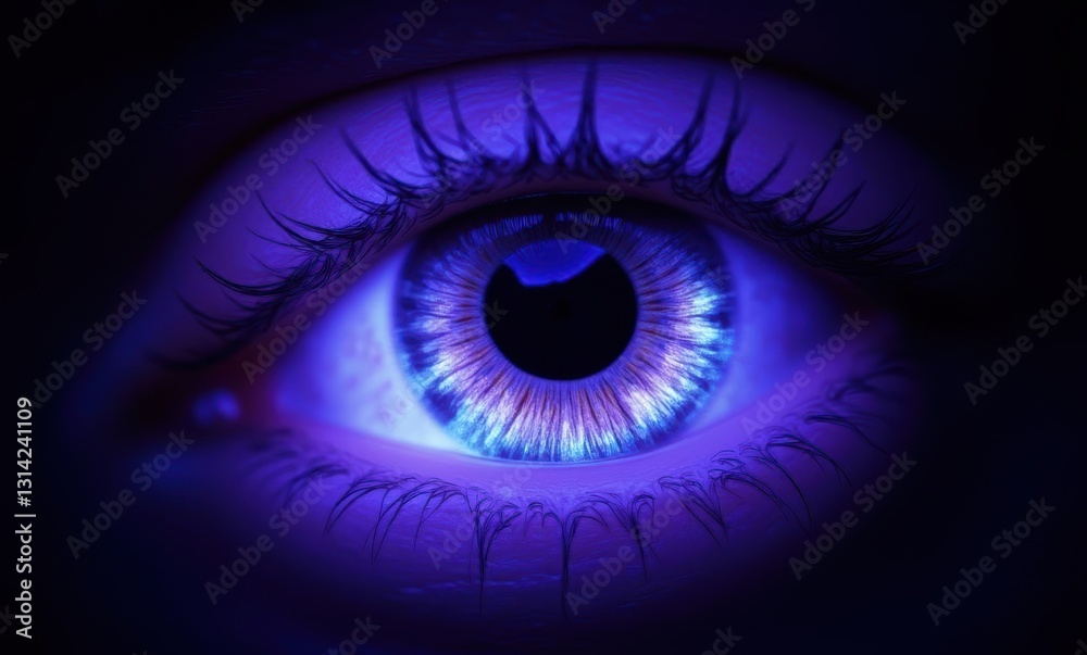 Close-up of a vibrant eye