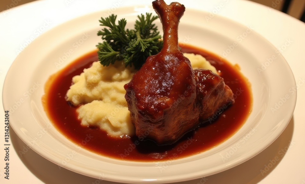 Savory dish with mashed potatoes Savory dish with mashed potatoes