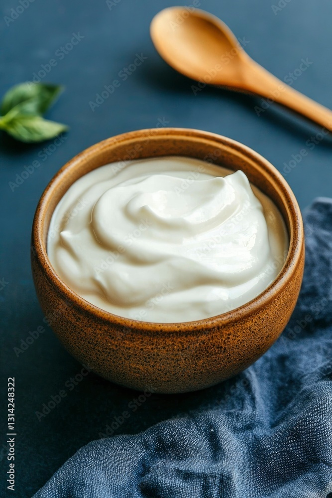 Creamy Yogurt in Bowl Creamy Yogurt in Bowl