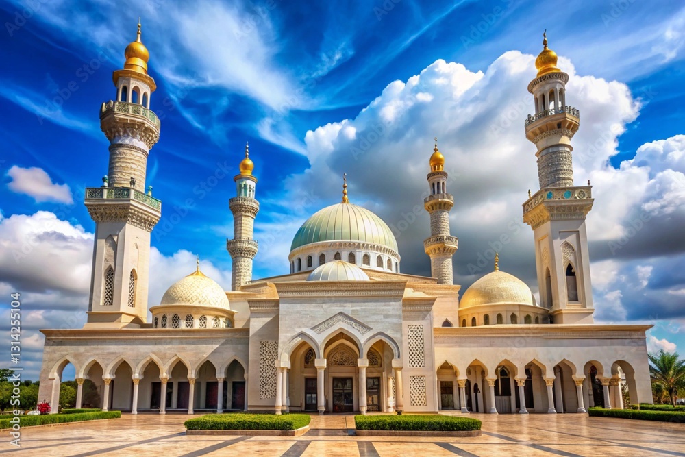 Obraz premium islamic religious building architecture